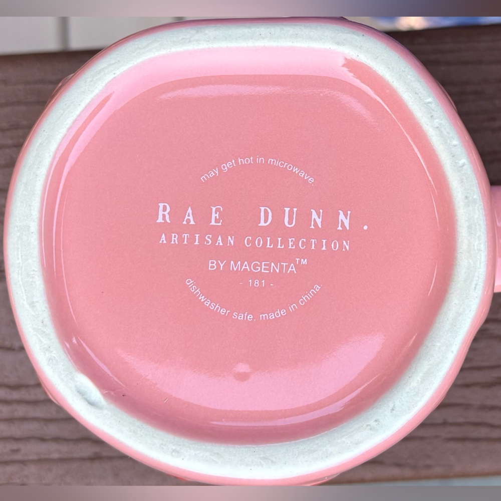 Rae Dunn Sweet Summer Double Sided Pink Artisan Mug - Picture 3 of 4